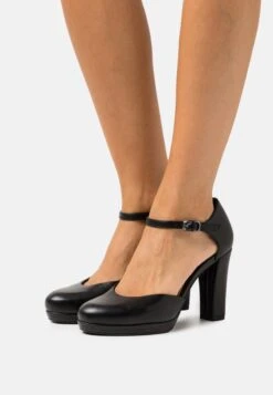 Tamaris Plateaupumps - Black Matt