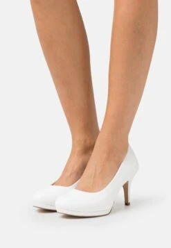 Tamaris High Heel Pumps - White Matt
