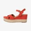 Tamaris Keilsandalette - Orange Suede -Tamaris Schuh Geschaft 59936017767c4805a6ea038a49ba44fd