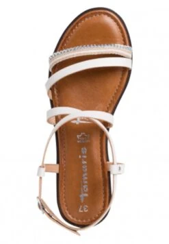 Tamaris Riemensandalette - Offwhite Silv. -Tamaris Schuh Geschaft 91eb55b9d1de4f03b8458556a616784d