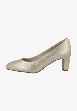 Tamaris High Heel Pumps - Light Gold Glam