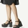Tamaris High Heel Sandalette - Black Beige -Tamaris Schuh Geschaft f31969034388434d8d3d470b092e3a01